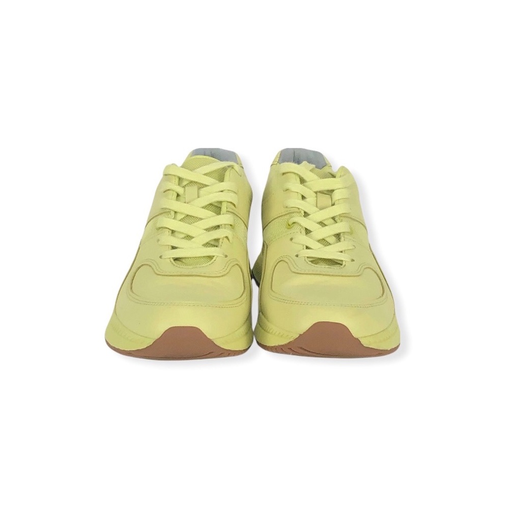 Everlane The Trainer Sneakers Shoes color Neon Green W9.5 M7.5 Gum Sole